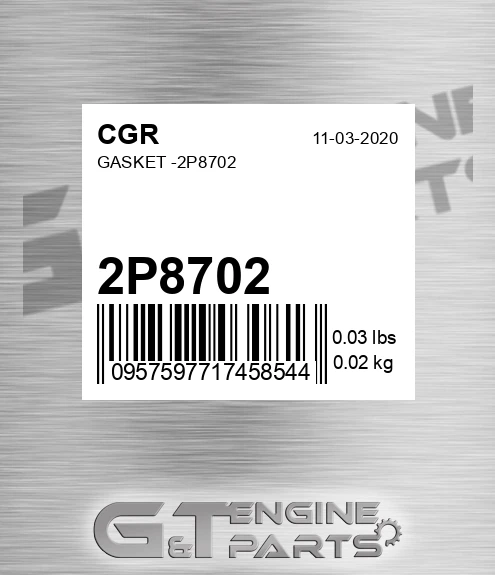 2P8702 Gasket -