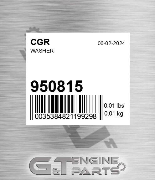 950815 CGR Washer