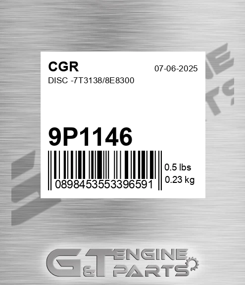 9P1146 Disc -7t3138/8e8300