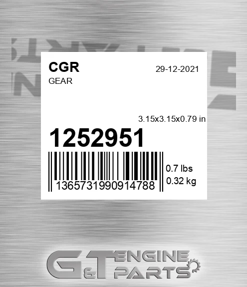 1252951 Gear for CGR