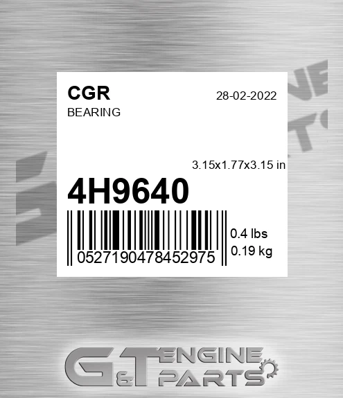 4H9640 CGR Bearing