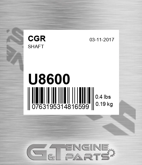 U8600 Shaft