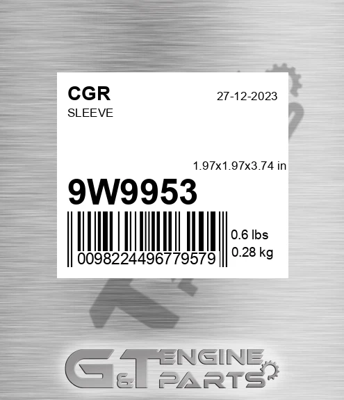 9W9953 CGR Sleeve