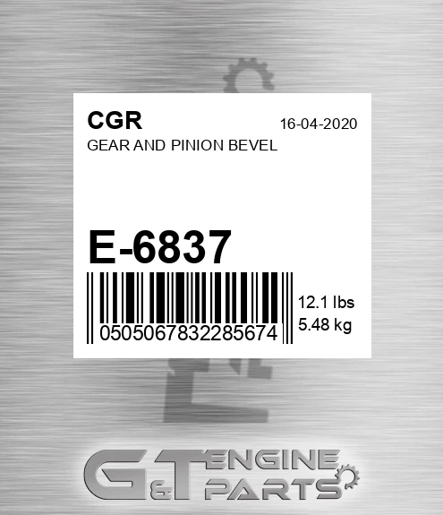 E-6837 Gear And Pinion Bevel