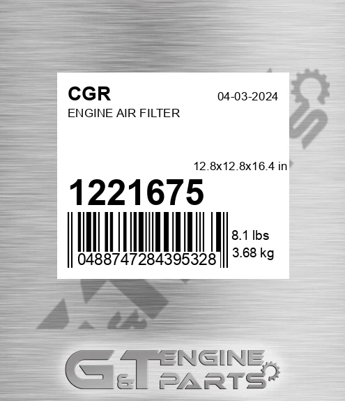 1221675 CGR Engine Air Filter