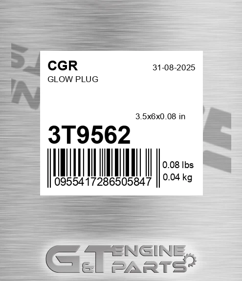 3T9562 Glow Plug