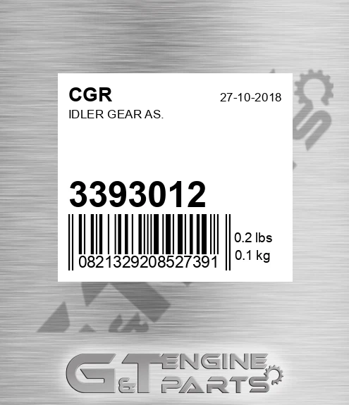 3393012 Idler Gear As.