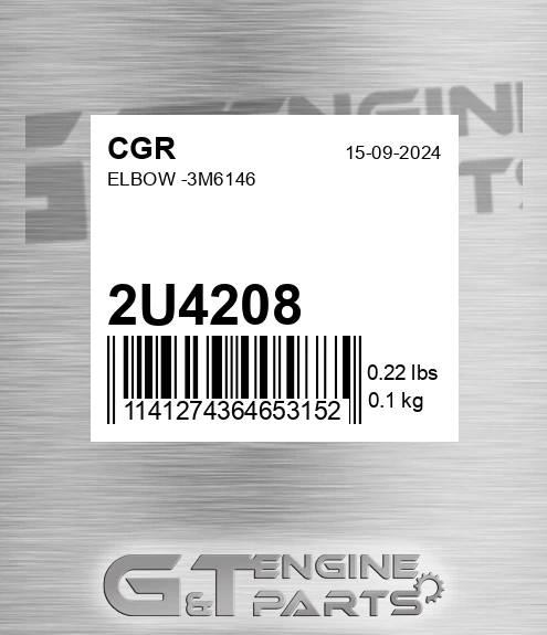 2U4208 Elbow -3m6146