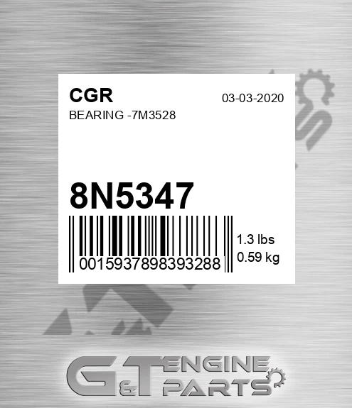 8N5347 Bearing -7m3528