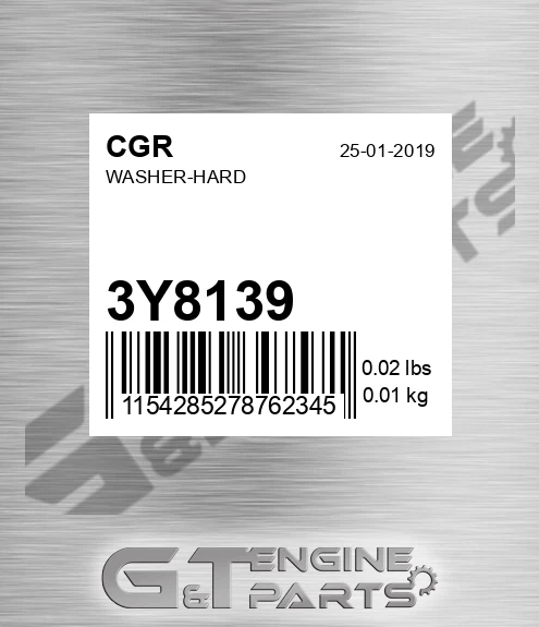 3Y8139 CGR Washer-hard