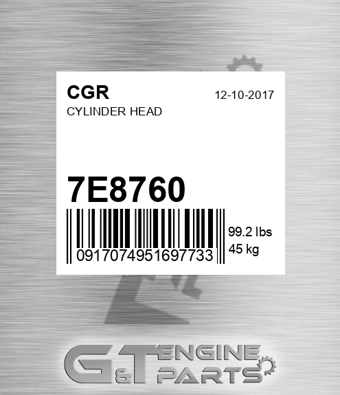 7E8760 Cylinder Head