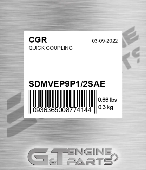 SDMVEP9P1/2SAE Quick Coupling