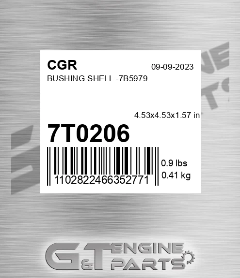 7T0206 Bushing.shell -7b5979