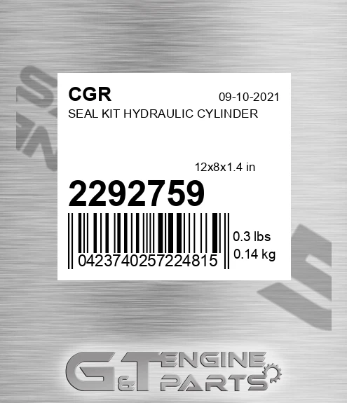 2292759 Seal Kit Hydraulic Cylinder