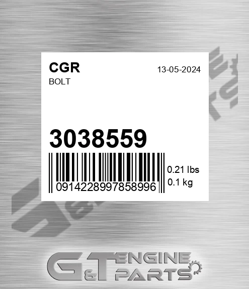 3038559 Bolt for CGR