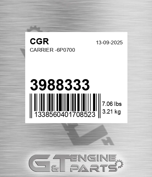 3988333 CGR Carrier -6p0700
