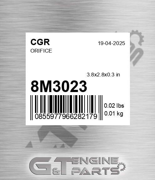8M3023 CGR Orifice