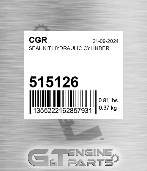 515126 Seal Kit Hydraulic Cylinder