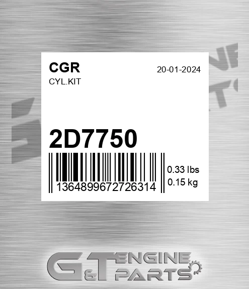 2D7750 Cyl.kit