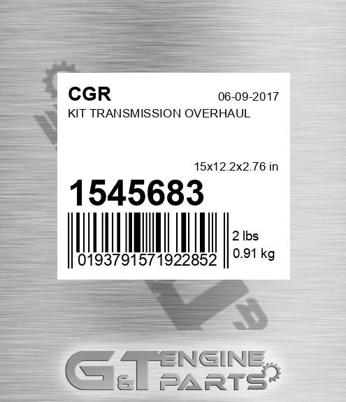 1545683 Kit Transmission Overhaul for CGR