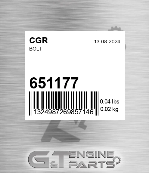 651177 Bolt