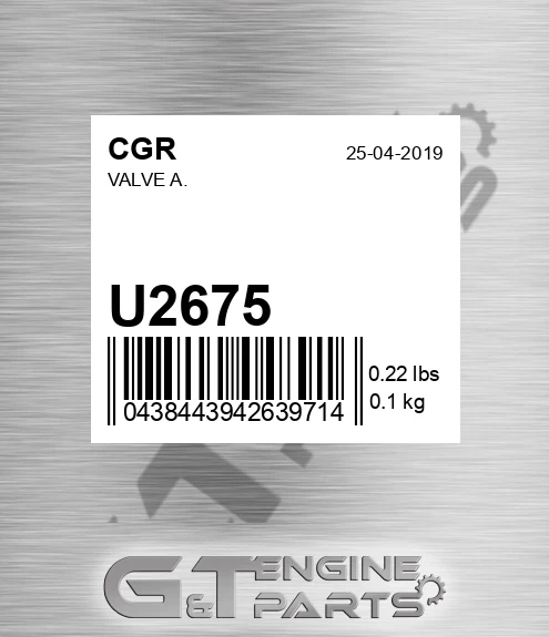 U2675 Valve A.