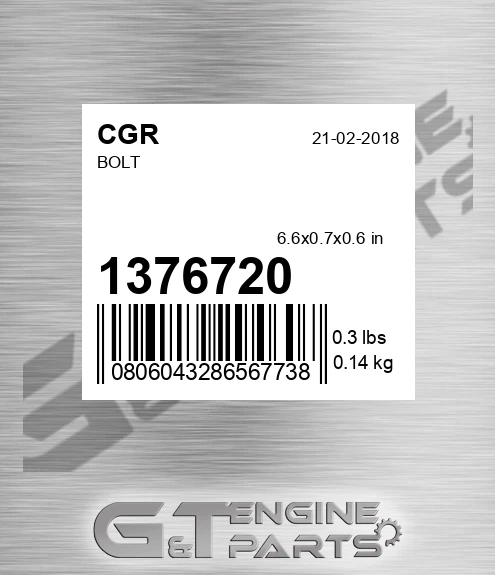 1376720 CGR Bolt