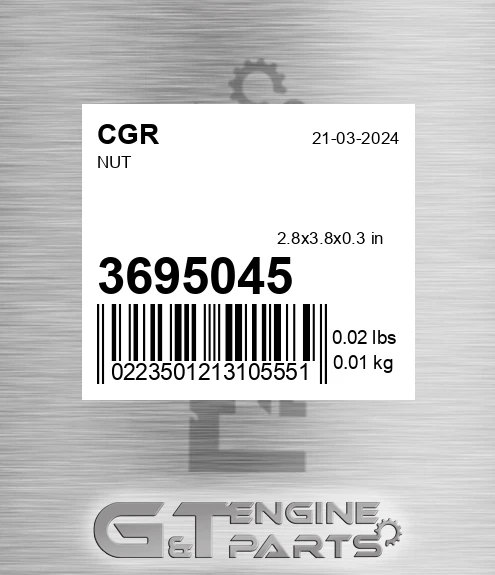 3695045 CGR Nut