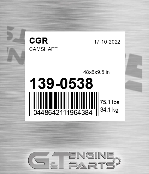 139-0538 Camshaft