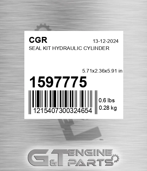 1597775 Seal Kit Hydraulic Cylinder