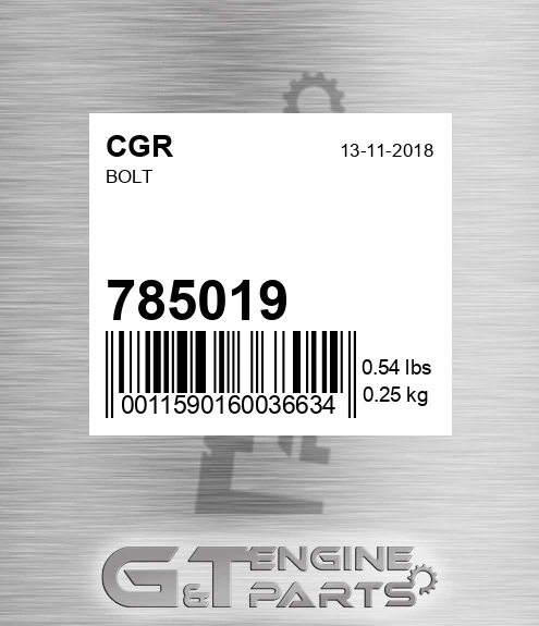785019 CGR Bolt