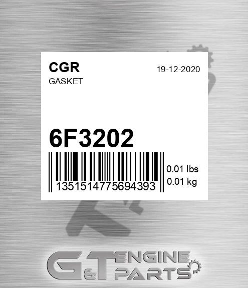 6F3202 Gasket