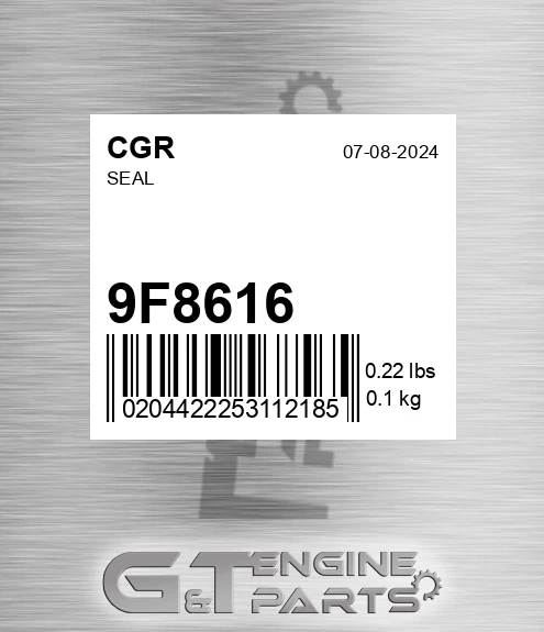 9F8616 Seal
