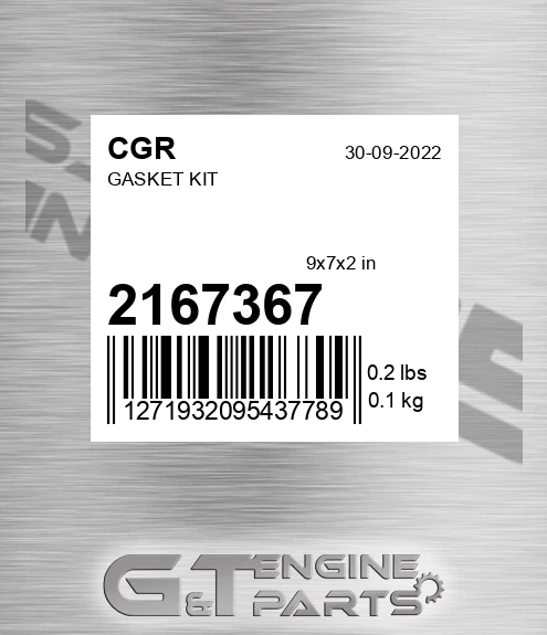 2167367 CGR Gasket Kit