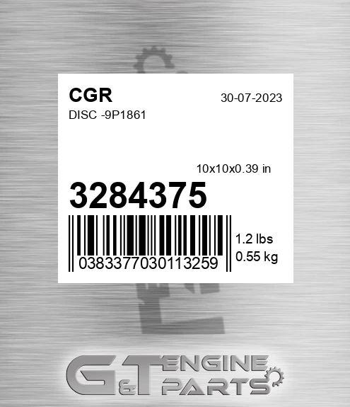 3284375 CGR Disc -9p1861