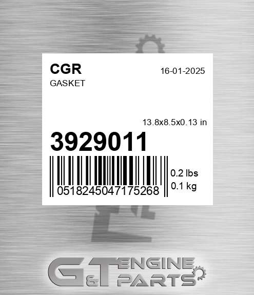 3929011 Gasket
