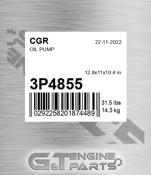 3P4855 CGR Oil Pump