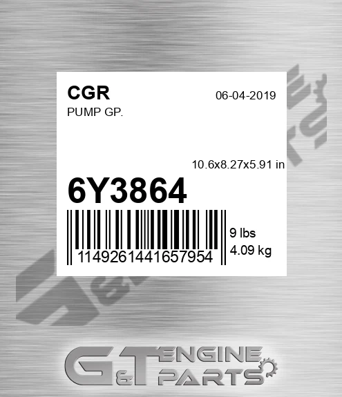 6Y3864 Pump Gp.