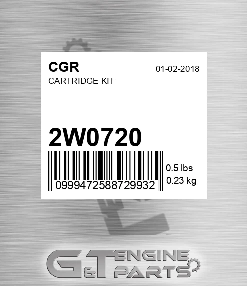 2W0720 Cartridge Kit
