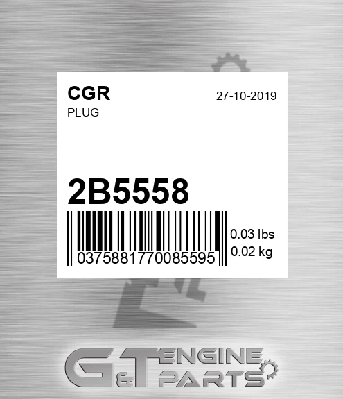 2B5558 CGR Plug