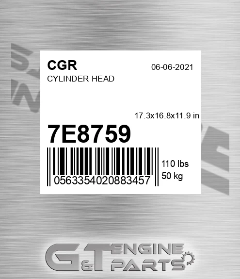 7E8759 Cylinder Head