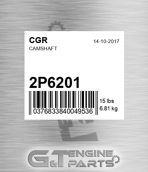 2P6201 CGR Camshaft