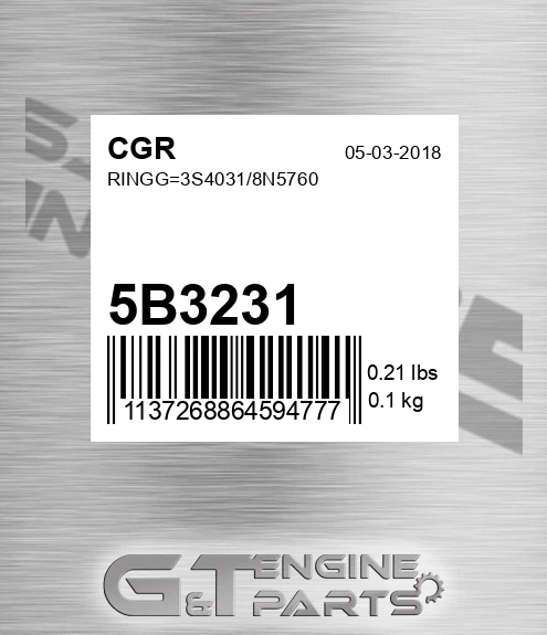 5B3231 Ringg=3s4031/8n5760