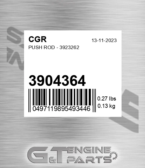 3904364 Push Rod - 3923262