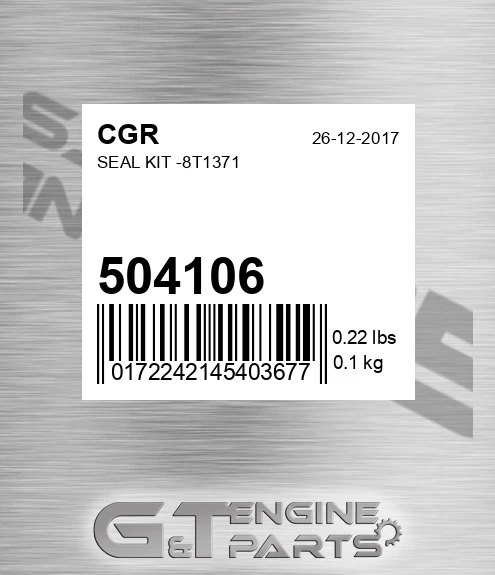 504106 Seal Kit -8t1371