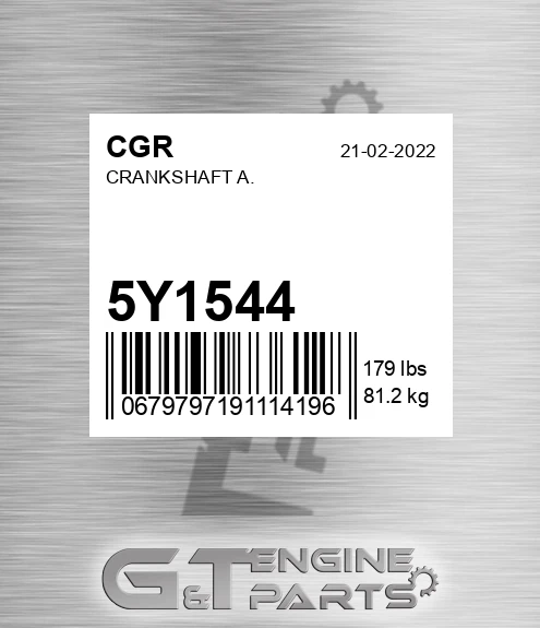 5Y1544 Crankshaft A.