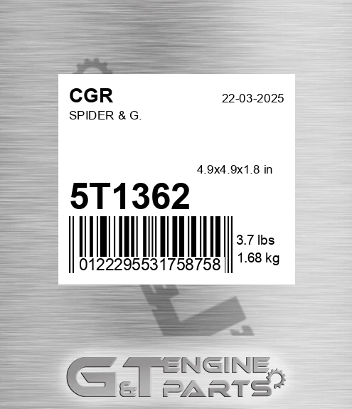 5T1362 Spider & G. for CGR