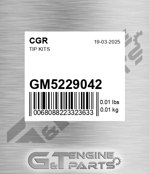 GM5229042 CGR Tip Kits