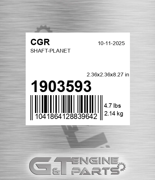 1903593 CGR Shaft-planet