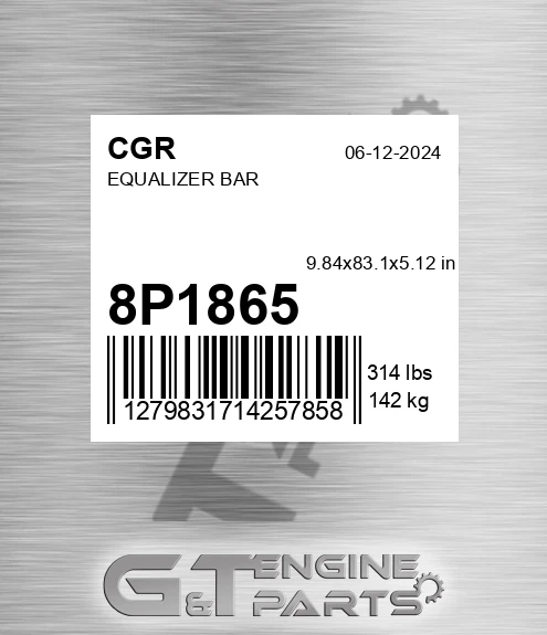 8P1865 CGR Equalizer Bar